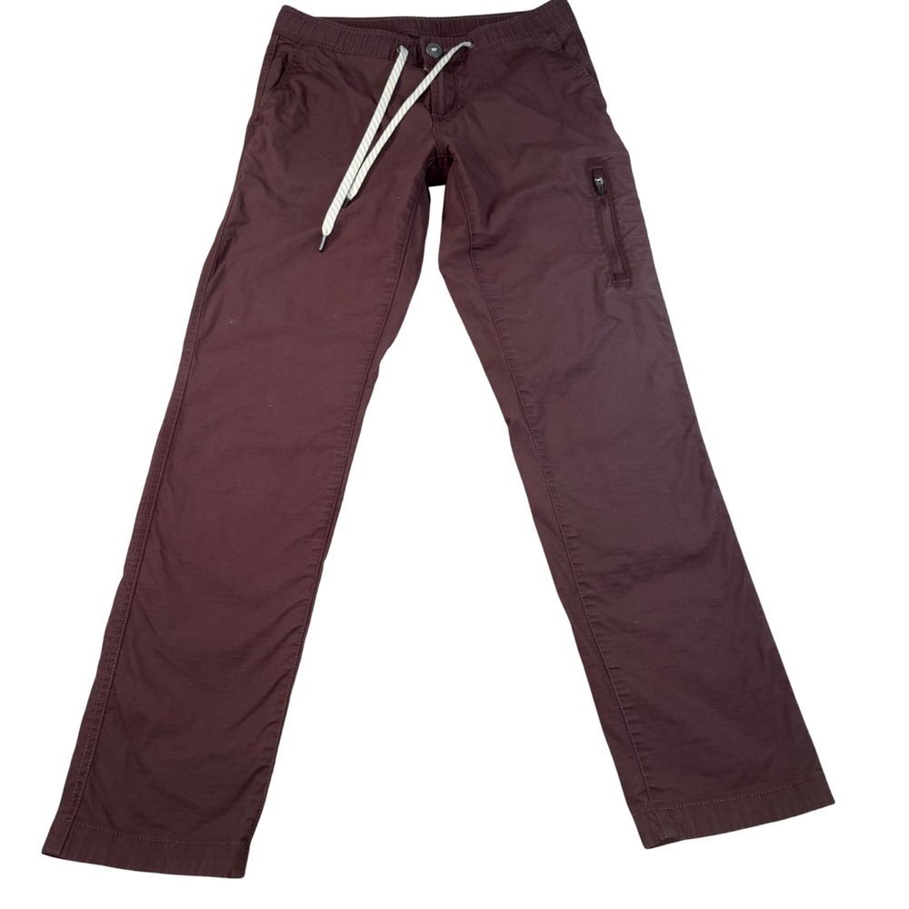Vuori Women's Maroon Drawstring Trousers